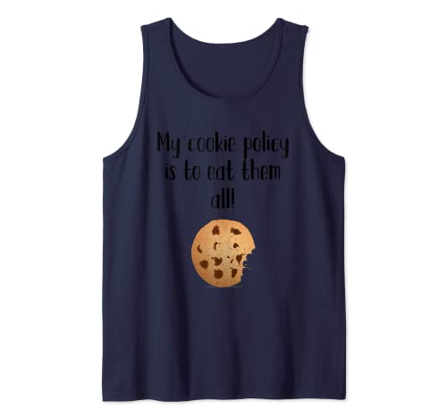 Mi política de cookies es comerlos todos! Camiseta sin Mangas